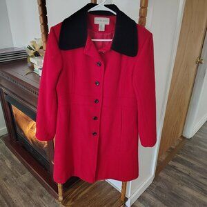 Red Copper Key Wool Coat